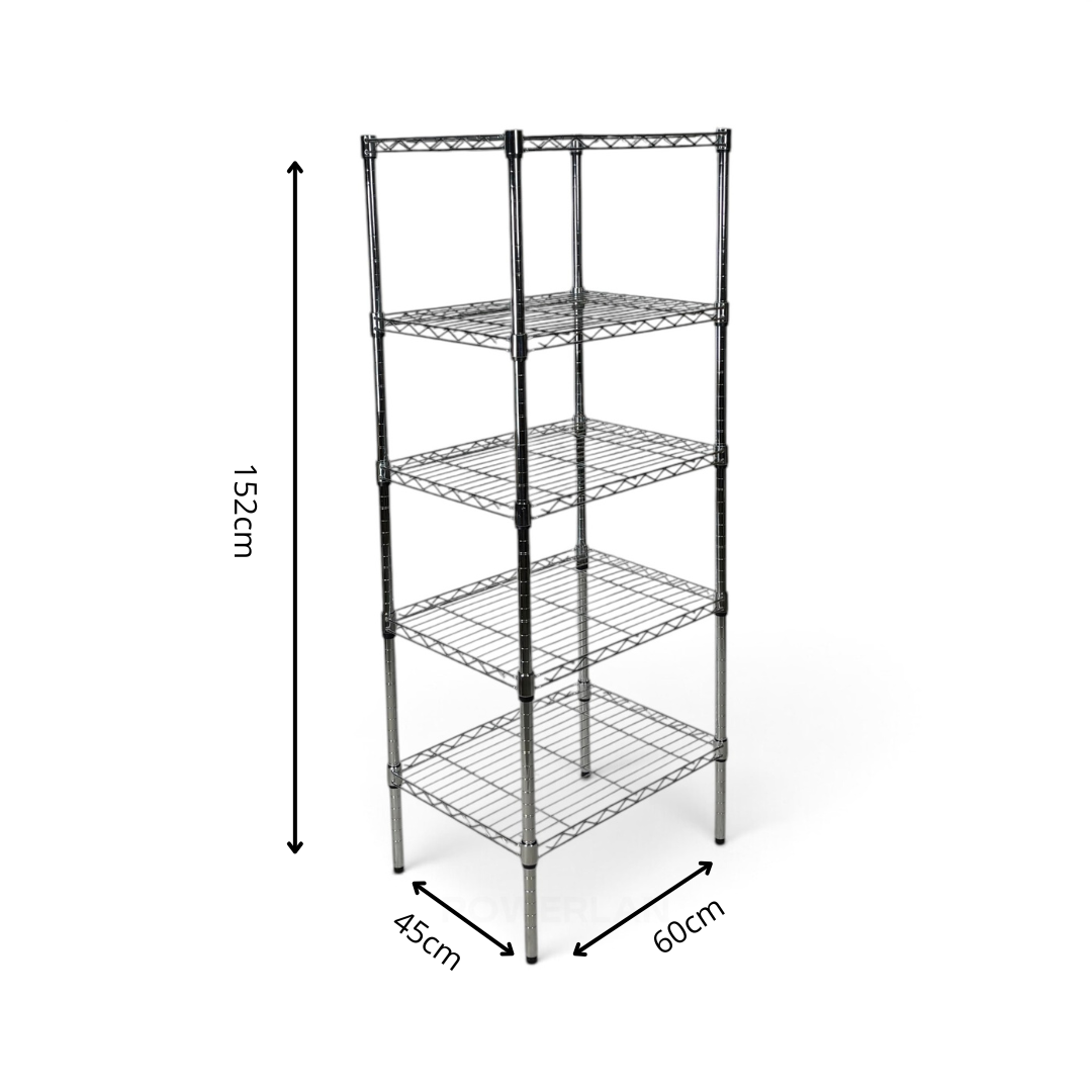 Scaffale Metallika H 152cm – 5 Ripiani 60×45 cm