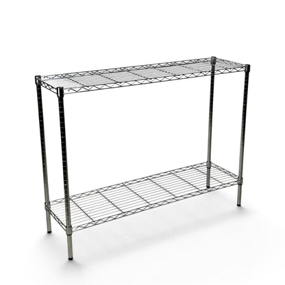 Scaffale Metallika H 102cm  – 2 Ripiani 122×35 cm