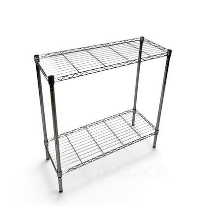 Scaffale Metallika H 92cm  – 2 Ripiani 90×45 cm