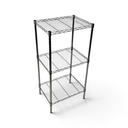 Scaffale Metallika H 122cm  – 3 Ripiani 60×45 cm