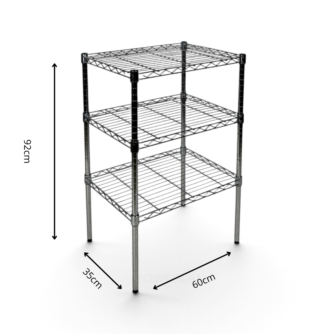 Scaffale Metallika H 92cm  – 3 Ripiani 60×35 cm