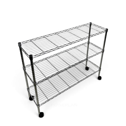 Scaffale Metallika H 102cm  – 3 Ripiani 122×35 cm