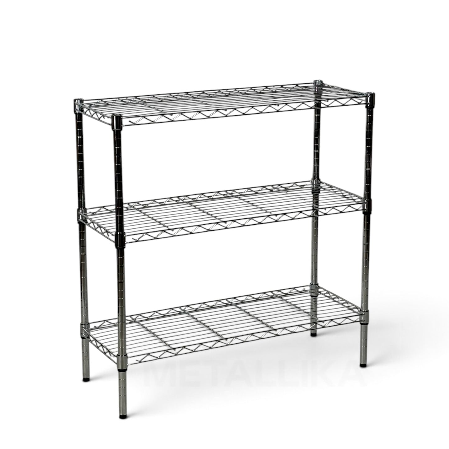 Scaffale Metallika H 102cm  – 3 Ripiani 90×45 cm