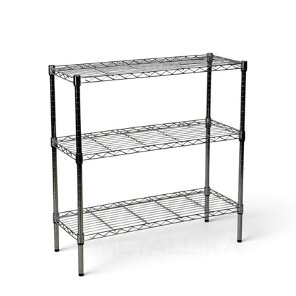 Scaffale Metallika H 102cm  – 3 Ripiani 90×45 cm