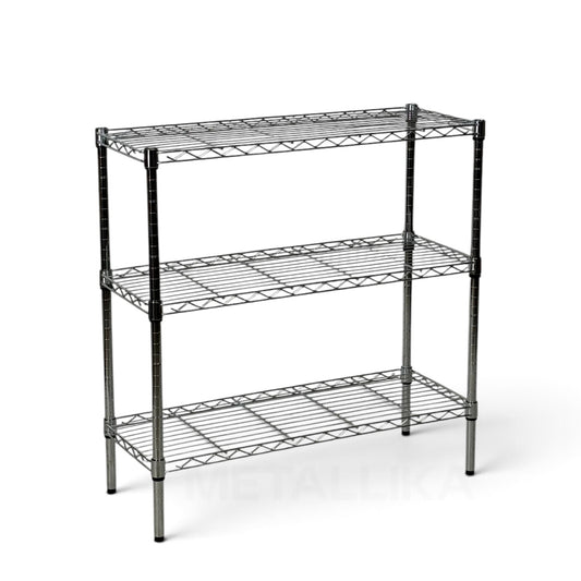 Scaffale Metallika H 102cm  – 3 Ripiani 90×45 cm