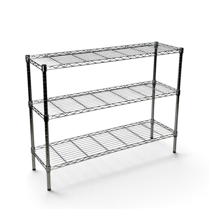 Scaffale Metallika H 82cm  – 3 Ripiani 122×45 cm