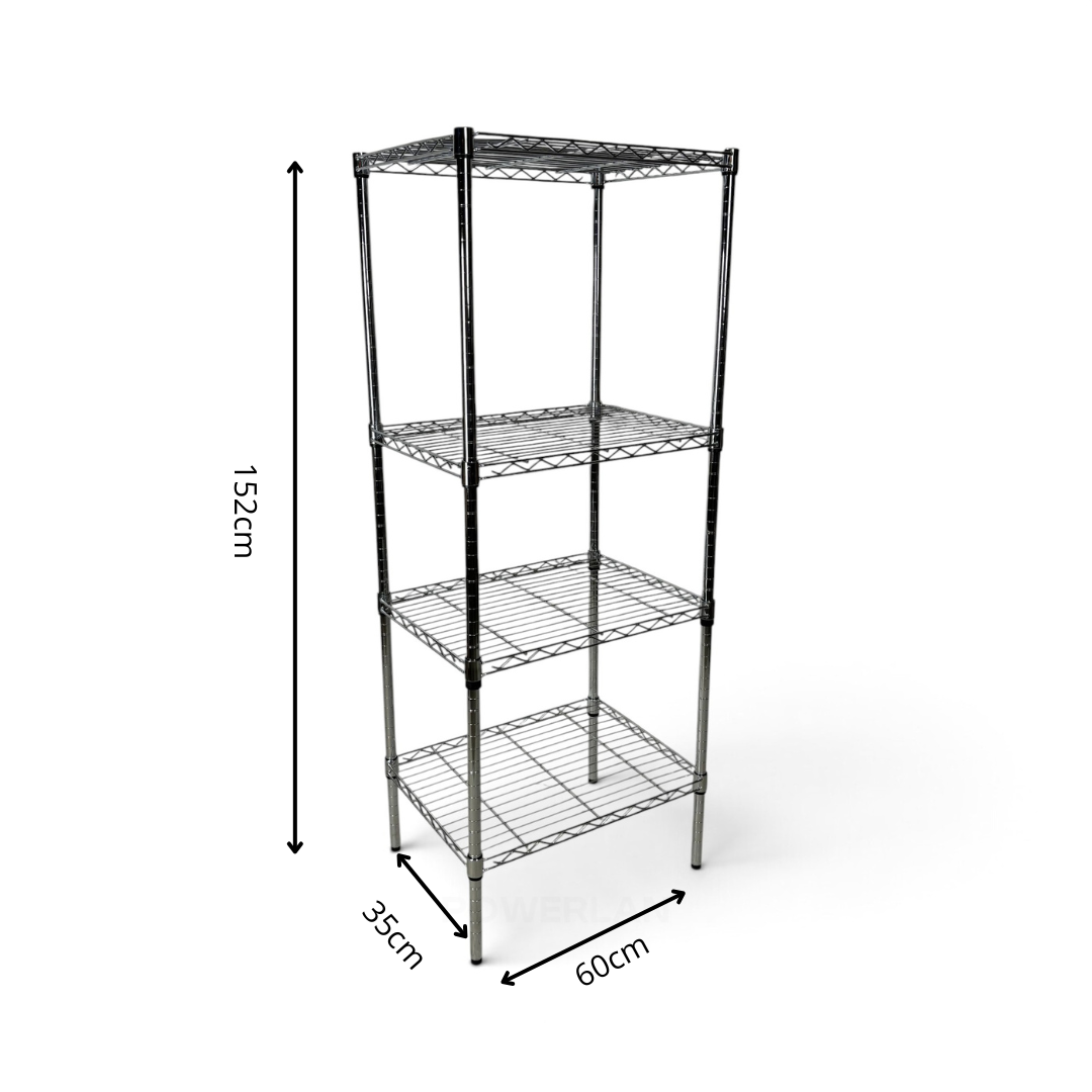 Scaffale Metallika H 152cm  – 4 Ripiani 60×35 cm