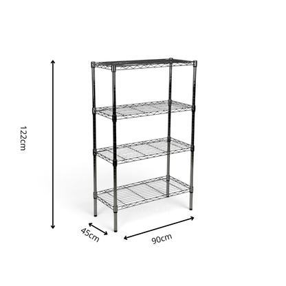 Scaffale Metallika H 122cm  – 4 Ripiani 90×45 cm