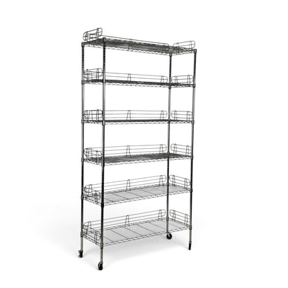 Scaffale Metallika H 202cm  – 6 Ripiani 122×45 cm