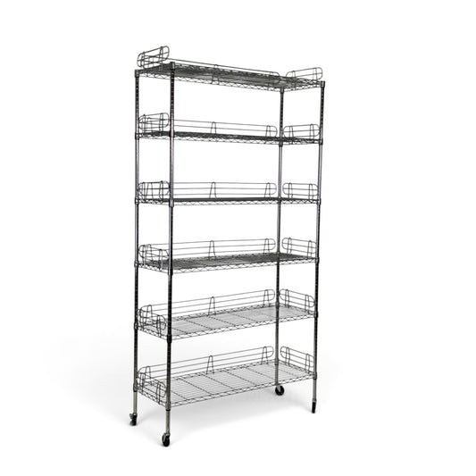 Scaffale Metallika H 202cm  – 6 Ripiani 122×35 cm