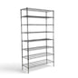 Scaffale Metallika H 252cm  – 8 Ripiani 90×45 cm