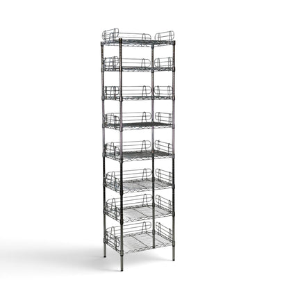 Scaffale Metallika H 252cm  – 8 Ripiani 60×45 cm