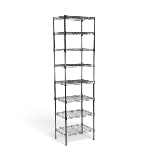 Scaffale Metallika H 222cm  – 8 Ripiani 60×45 cm