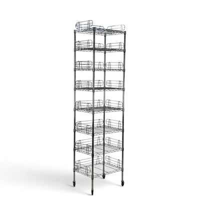 Scaffale Metallika H 222cm  – 8 Ripiani 60×45 cm