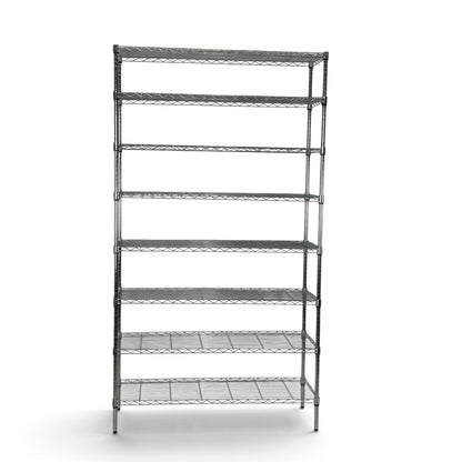 Scaffale Metallika H 252cm  – 8 Ripiani 90×45 cm
