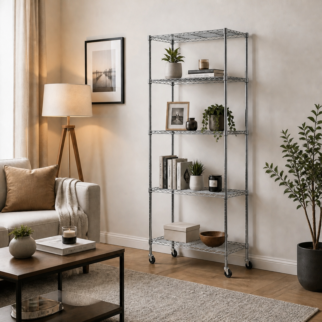 Scaffale Metallika H222cm – 5 Ripiani 75×35 cm