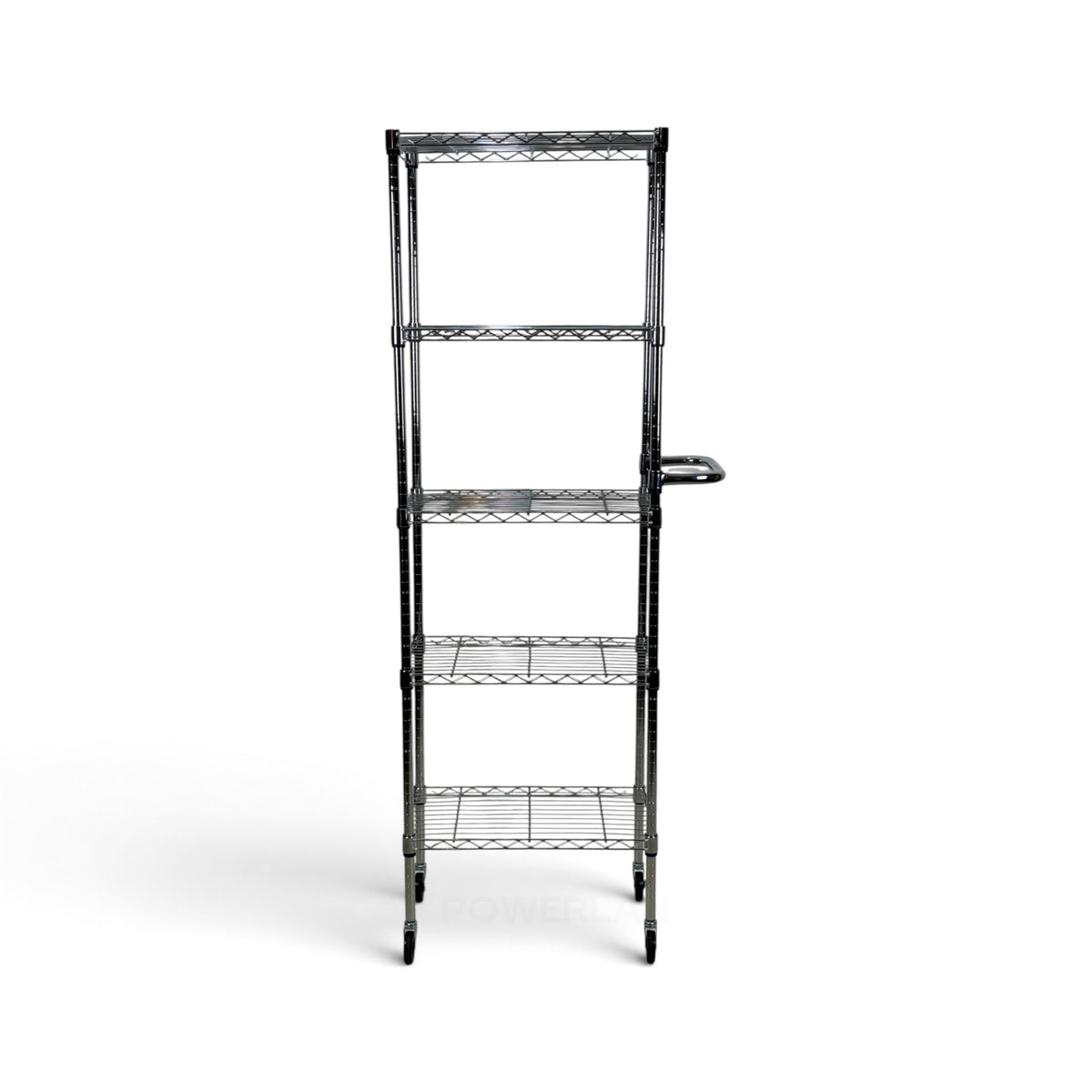 Carrello Metallika con Ruote – 5 Ripiani Grigliati Slim Salvaspazio