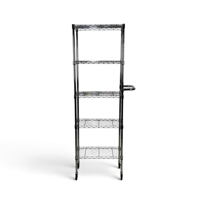 Carrello Metallika con Ruote – 5 Ripiani Grigliati Slim Salvaspazio